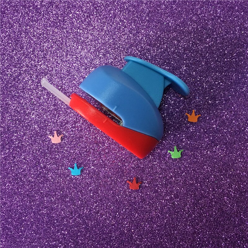 Free Ship 3/8" King Crown shaped paper cutter school craft punch perfurador scrapbooking hole punch for kids furador diy puncher