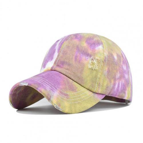 Hats Tie-Dye Style Ventilate Cotton Candy Color Baseball Cap for: Style 6