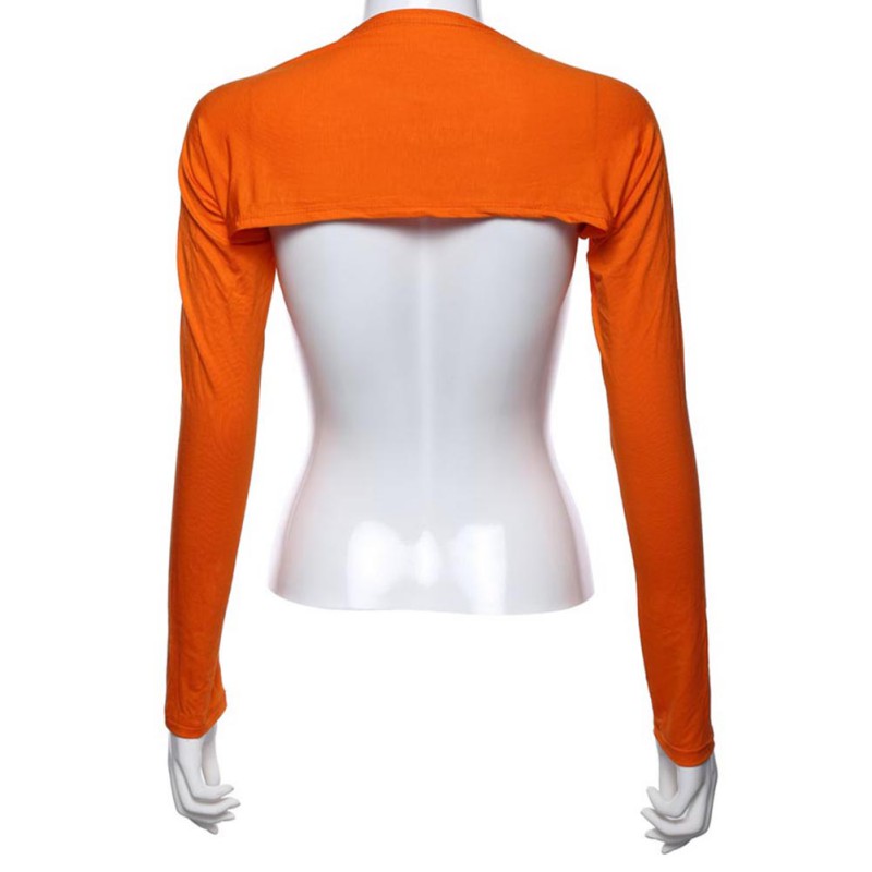 Stijlvolle Vrouwen Hijab Moslim Een Stuk Mouwen Arm Cover Bolero Bolero Hayaa 20 Kleuren Arm Warmers vrouwen tops: Oranje