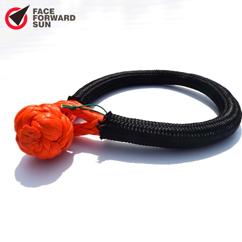 1/2 tums orange atv-vinschschackel, mjuka schacklar ,12mm*125mm sk -75 syntetiska schacklar, uhmwpe bygel för segelbåtar