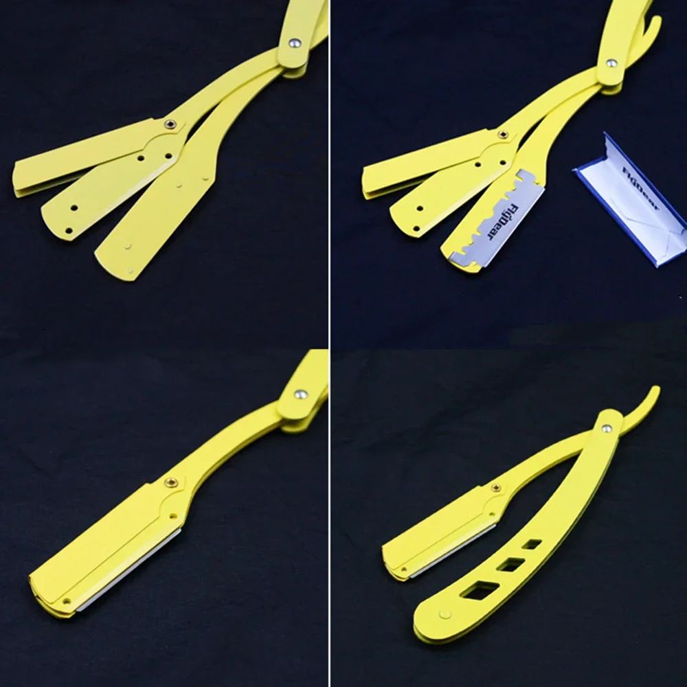 Barbershop Men's Shaver Straight Edge Barber Razor Knives Manual Beard Shaving And Care Replaceable Blades Shavette For Men