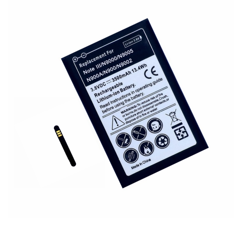 B800BC B800BE Replacment Battery for Samsung Galaxy Note 3 Note3 N900 N9006 N9005 N9000 N900A Internal Batteries Accumulator