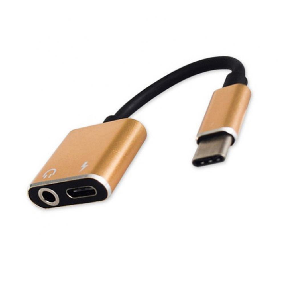 2-in-1 USB C auf 3 5 mm Kopfhöreranschluss-Adapter Typ C Lade-Audio-Aux-Adapter für S20 Ultra Note 20 10 Plus S21 Pro