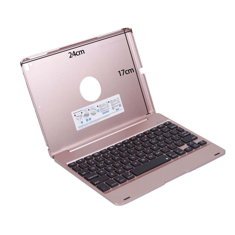 Tablet Drahtlose Tastatur Für iPad Luft 1/2 pro 9,7 Zoll Teclado Bluetooth-kompatibel Tastatur Maus Für iPad Air 1/2: Rose gold