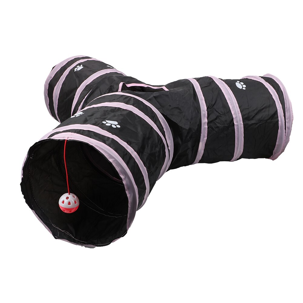 HILIFE Funny Pet Cat Tunnel Foldable Storage Tunnel Tubes 3 Holes 2 Colors Pet Supplies Kitten Toys Play Tubes Balls