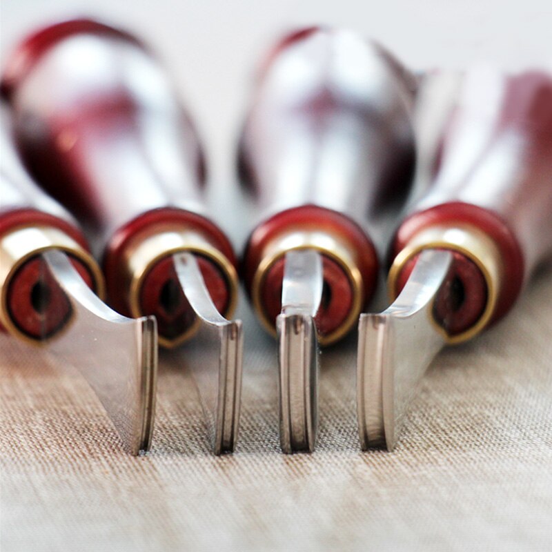1.0-2.5Mm Leathercraft Gereedschappen Lederen Boog Rand Sector Ondiepe Groef Randen Koud En Warm Druk Lijn Punch Inbedding draad