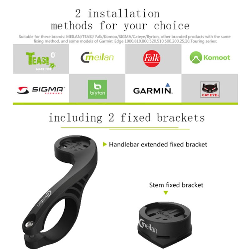 Bike Computer Mount Holder Extender Bicycle Holders Stand Support Meilan C2 For Speedometer Odometer(No Cycling Computer)