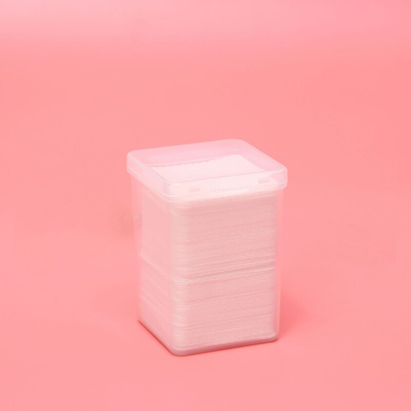 Organizer bomuldspinde opbevaringsboks til neglekunstfjerner håndklædepapir vatpuder nail art renseværktøj fjernelsespuder