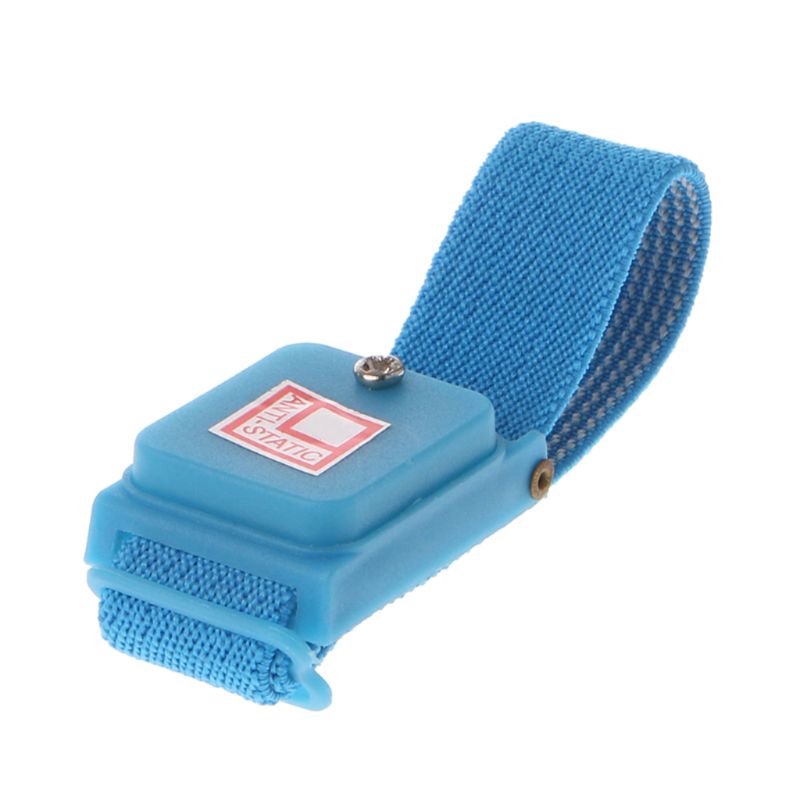 Blå antistatisk håndledsrem trådløst armbånd trådløs justerbar elektrostatisk esd-udladningskabelarmbånd 83xb