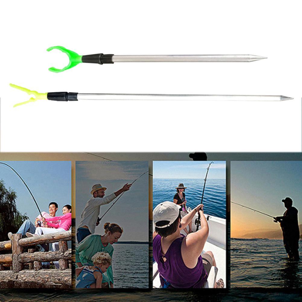 Support de canne à pêche en métal, porte-canne télescopique Ultra-court en forme de Y Simple à insérer