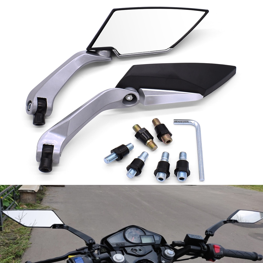 Universelle sidespejle motorcykel styre bageste spejl til suzuki gsf 600 gsf 600 650s bandit  sv 1000 650 sv650