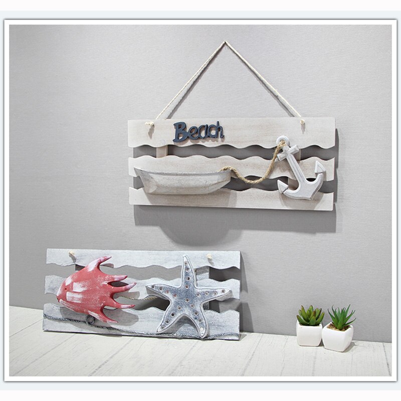 Mediterranean Retro Distressed Ship Listing Theme Bar Restaurant Ocean Hanging Decoration and Wall Decor