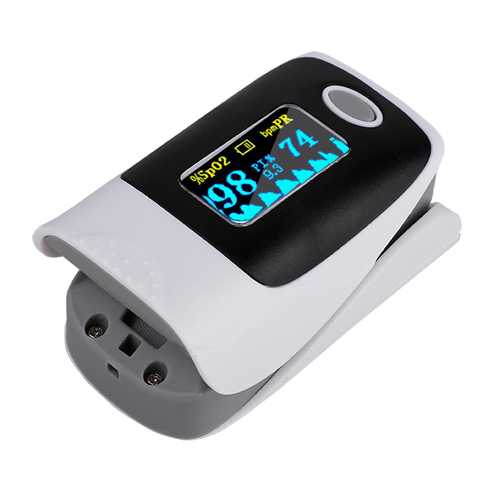 Ready Stock 1Pc Blood Oxygen Monitor Finger Pulse Oximeter Oxygen Saturation Monitor Fast Without Battery: grey