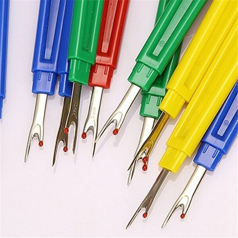 1 Pcs Sewing Tools Sharp Stitches Removed Tool Safe Plastic Handle Craft Thread Cutter Seam Ripper Cross Stitch Sewing Tools