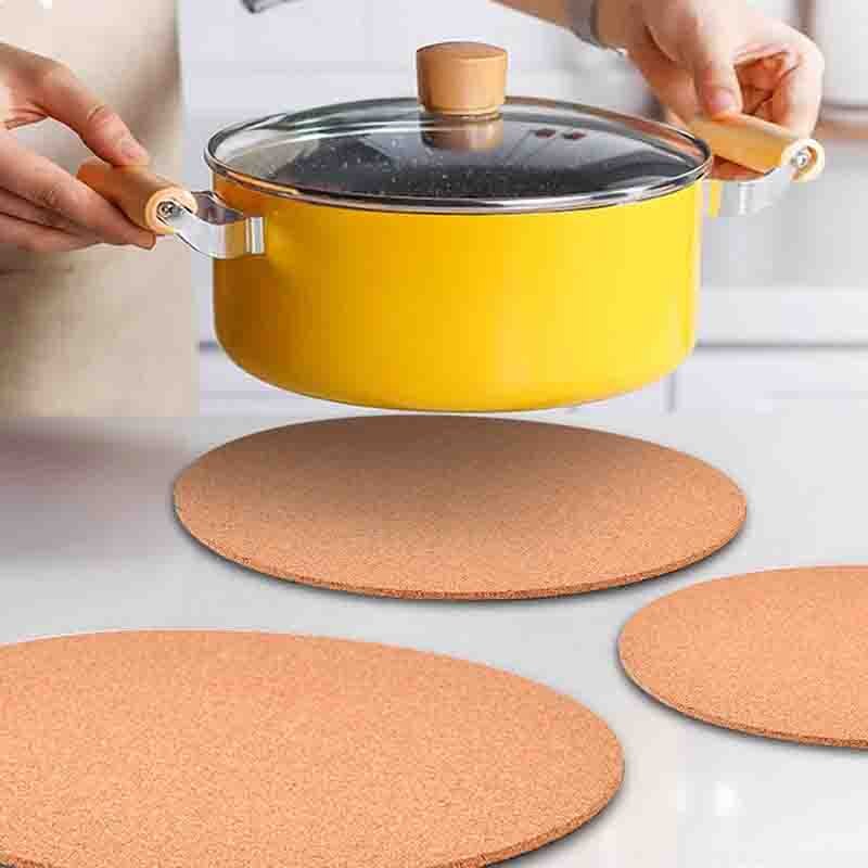 4 Stuks 12 Inch Kurk Coaster, Ronde Kurk En Plastic Bloempot Voor Tuinieren, voor Diy Craft Supplies