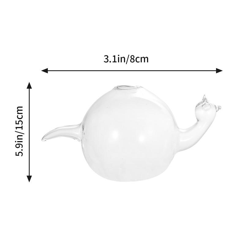 1Pc Schnecke Form Handgemachte Glas Vase Blume Container Anlage Vase Schnecke Schüssel Glas Vase Dekorative Blume Vase (Weiß)