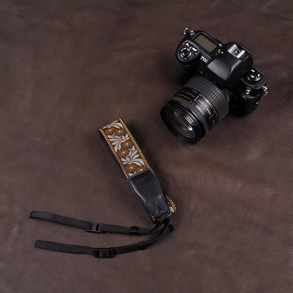 Borduurwerk Camerariem Verstelbare Digitale Slr Camera Schouderbanden Universele Micro Enkele Camera Hals Riem Riem Accessoires