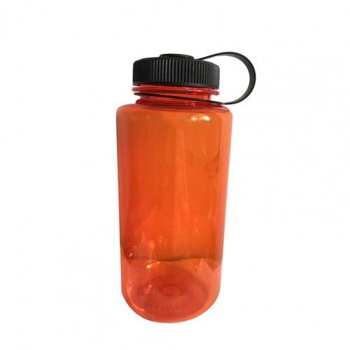 1000Ml Sport Brede Mond Grote Capaciteit Fles Water Drinken Beker Draagbare Mok Grote Capaciteit Fles Water Drinken Beker Draagbare mok: Oranje