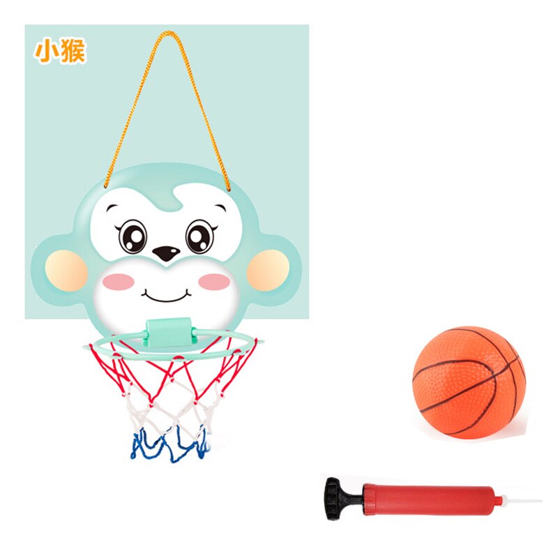 Baby basketball set Hanging type frame Baby toys kids Sports toys rinquedos Simple Portable basketball kids games toys: Monkey  set