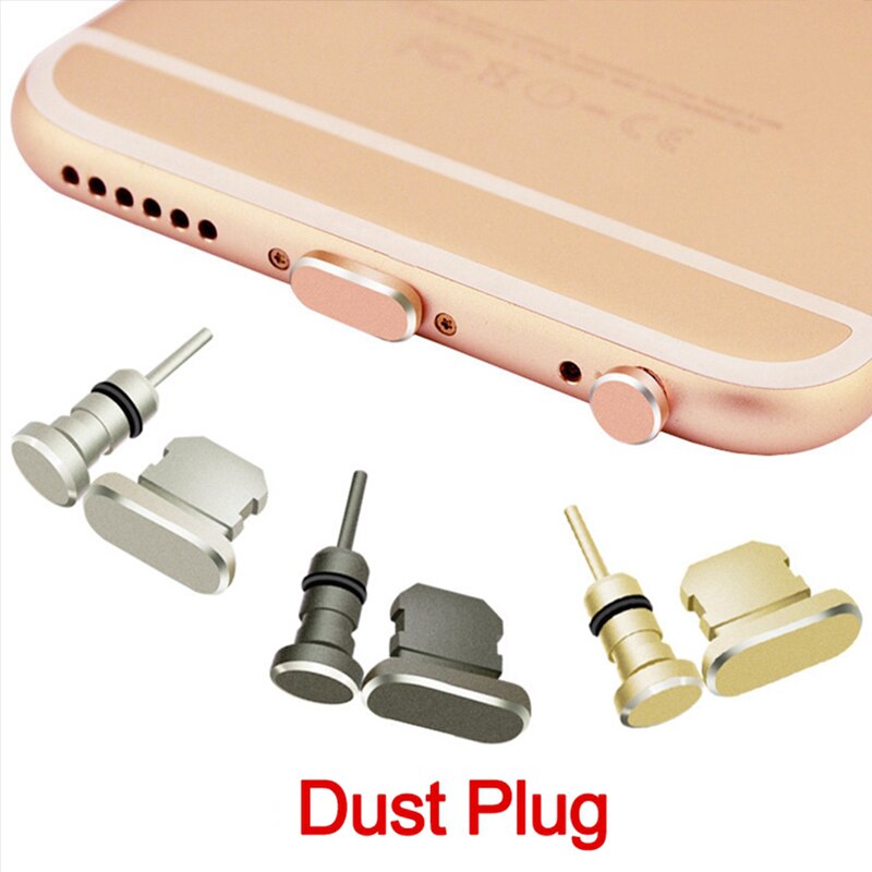 Tapón antipolvo para auriculares para iPhone 7, 6, 8, 6s Plus, 5S, SE, 5, puerto de carga, tapón anti polvo para iPad Air 2, cubierta de tapón para iPod Touch