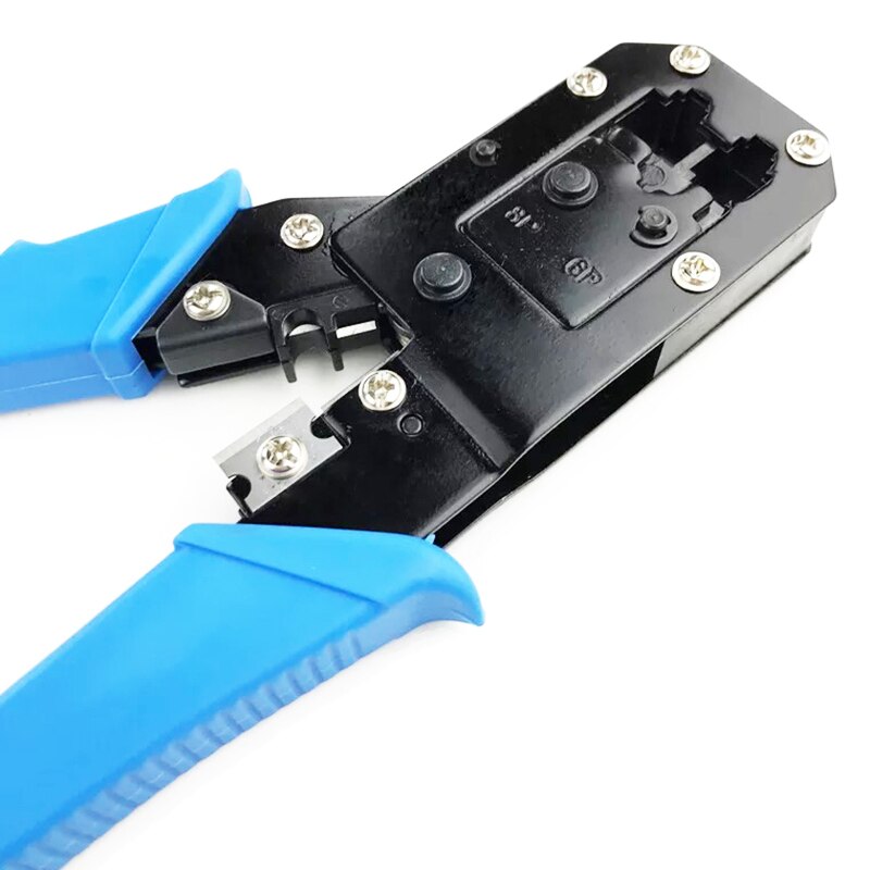 Network Cable Crimping Tool EZ RJ45 RJ11 6P/8P Wire Head Pressing Plier Hand Tool Cat5e Cat6 Cable Cutting Stripper Crimper