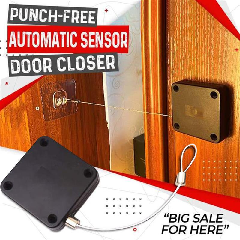 Automatic Sensor Door Closer Home Front Door Sliding Gate Retractable Telescopic Closer