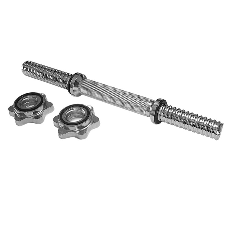 1Pc 14 Inch Standard Threaded Dumbbell Handles Adjustable Dumbbell Bar Handles Fit 1 Inch Standard Weight Plate