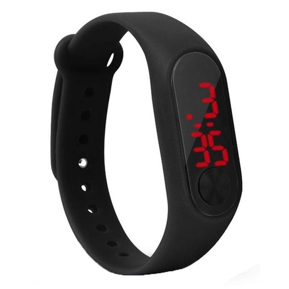 Led elektronische digitale armbandhorloges casual sporthorloge snoepkleurige siliconen koppels polshorloge