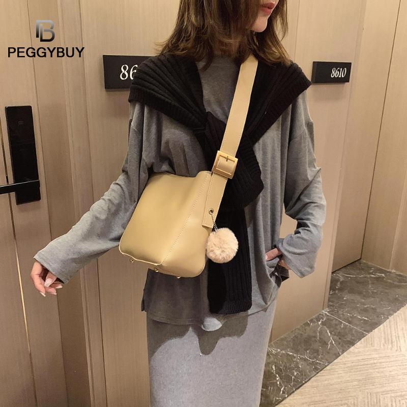 Vintage liten damedusk bøtteveske for luksushåndvesker kvinner skuldervesker kvinner pu lær skulder crossbody bag