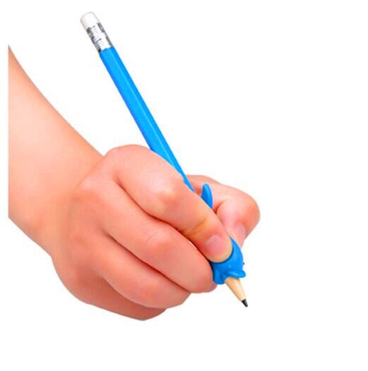 10 Stks/partij Willekeurige Dolfijn Vis Kinderen Leren Houden Schrijven Houding Correctie Apparaat Om Een Pen Briefpapier Kind Student