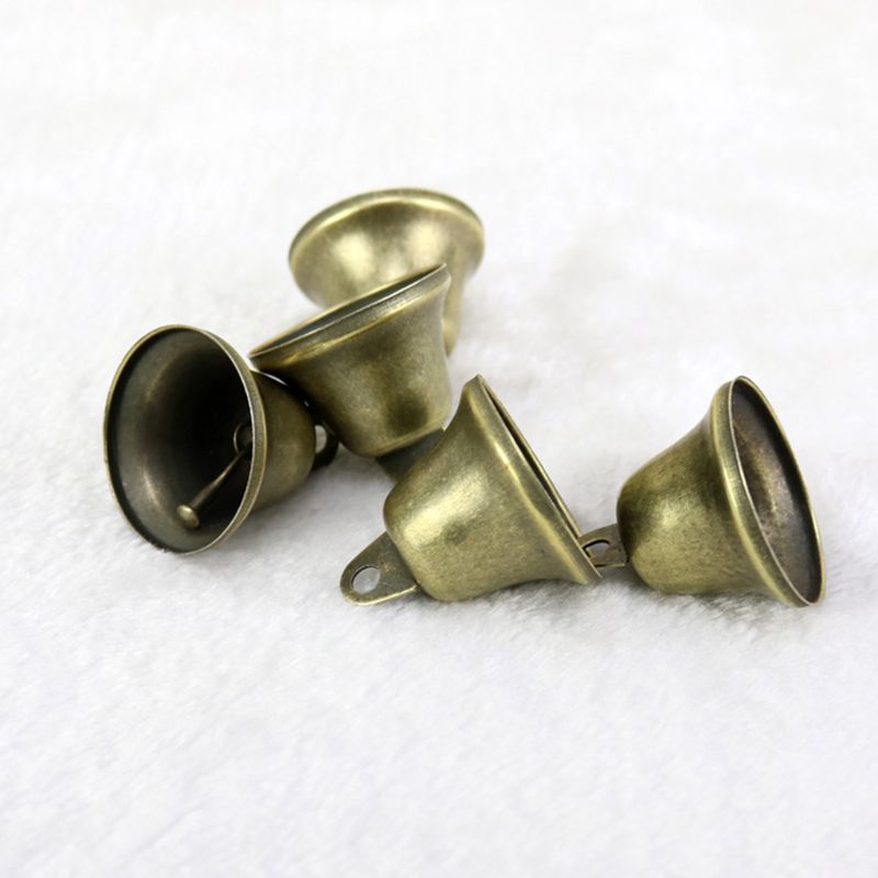 50 Stuks Vintage Brons Jingle Bells Craft Messing Kerst Bel Voor Hond Zindelijkheidstraining, Inbraak, Maken Windgong