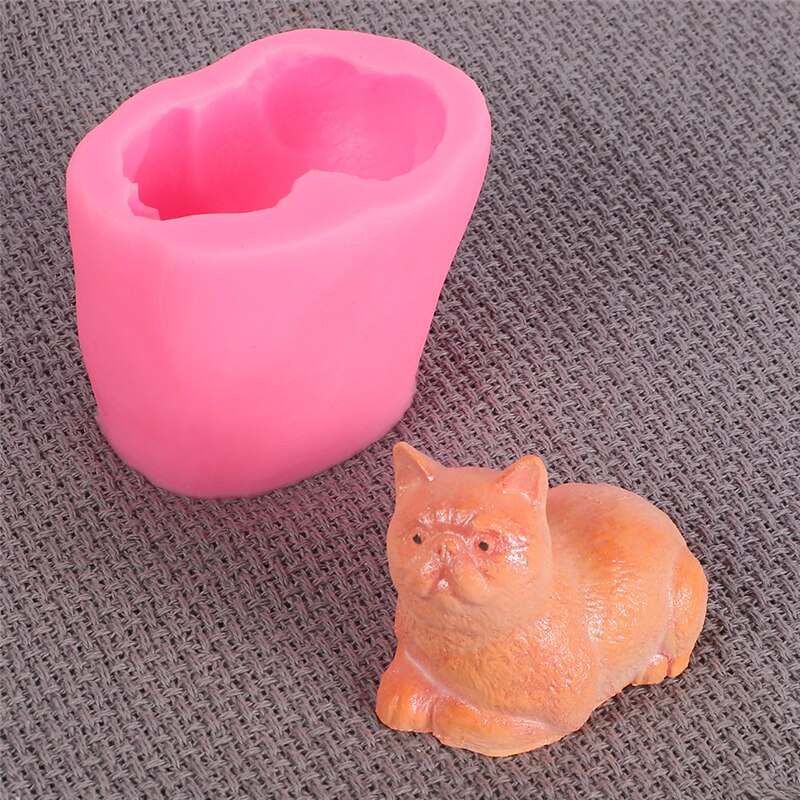 Aomily 3D Animal Cat Dog Pig Cake Mold Cake Decoration Baking Pastry Chocolate Candy Jelly Cake Mould Kitchen Silicone Mold: 1