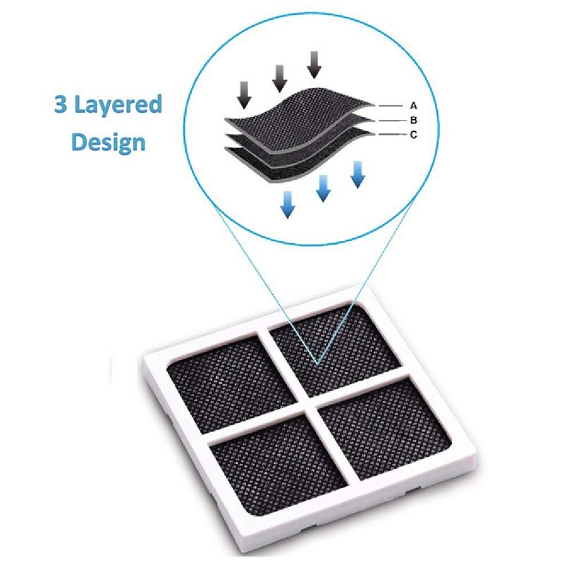 Filtro desodorizante de refrigerador, 6 uds., reemplaza el filtro desodorizante de aire para el filtro de aire Kenmore 469918 / LG Lt120F
