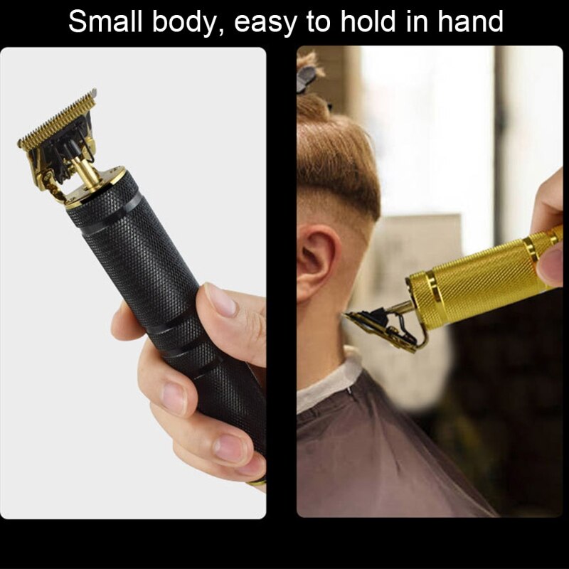 Tondeuse à cheveux professionnelle sans fil 0mm tondeuse à baldaquin t-blade pour hommes zéro gappé détail barbe rasoir Barbershop