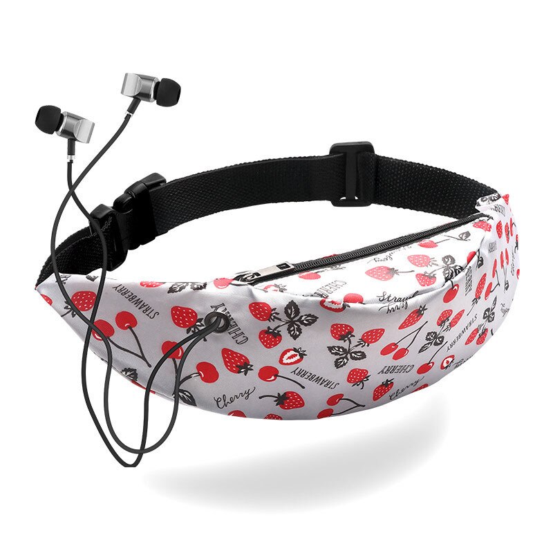 Waterproof Summer Beach Fanny Pack For Women Polyester Female Waist Bag Small Mini Girl&#39;s Chest Bag: Clear
