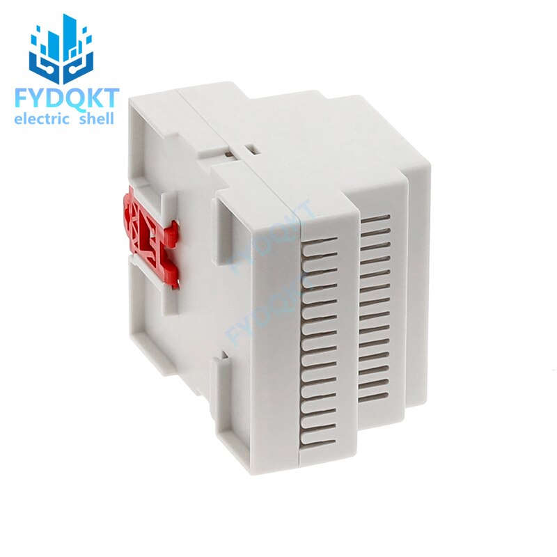 Caja de conexiones PLC de Riel DIN 4-22, caja electrónica de plástico, carcasa de chasis de 88x72x59mm, carcasa de instrumento de montaje de 35 rieles