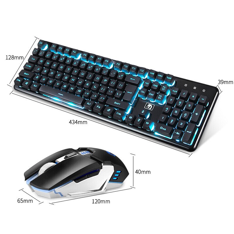 Technology Mamba Snake Mad Wireless Keyboard and Mouse Set Chargeable Mute Machinery Handfeel Laptop Desktop PC