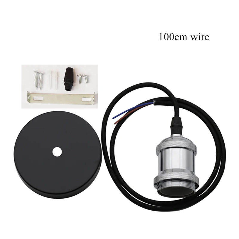 Douille de lampe Vintage, support de lampe à vis Edison, bases d'ampoule E27, Base de lumière à monter soi-même avec anneau: Violet