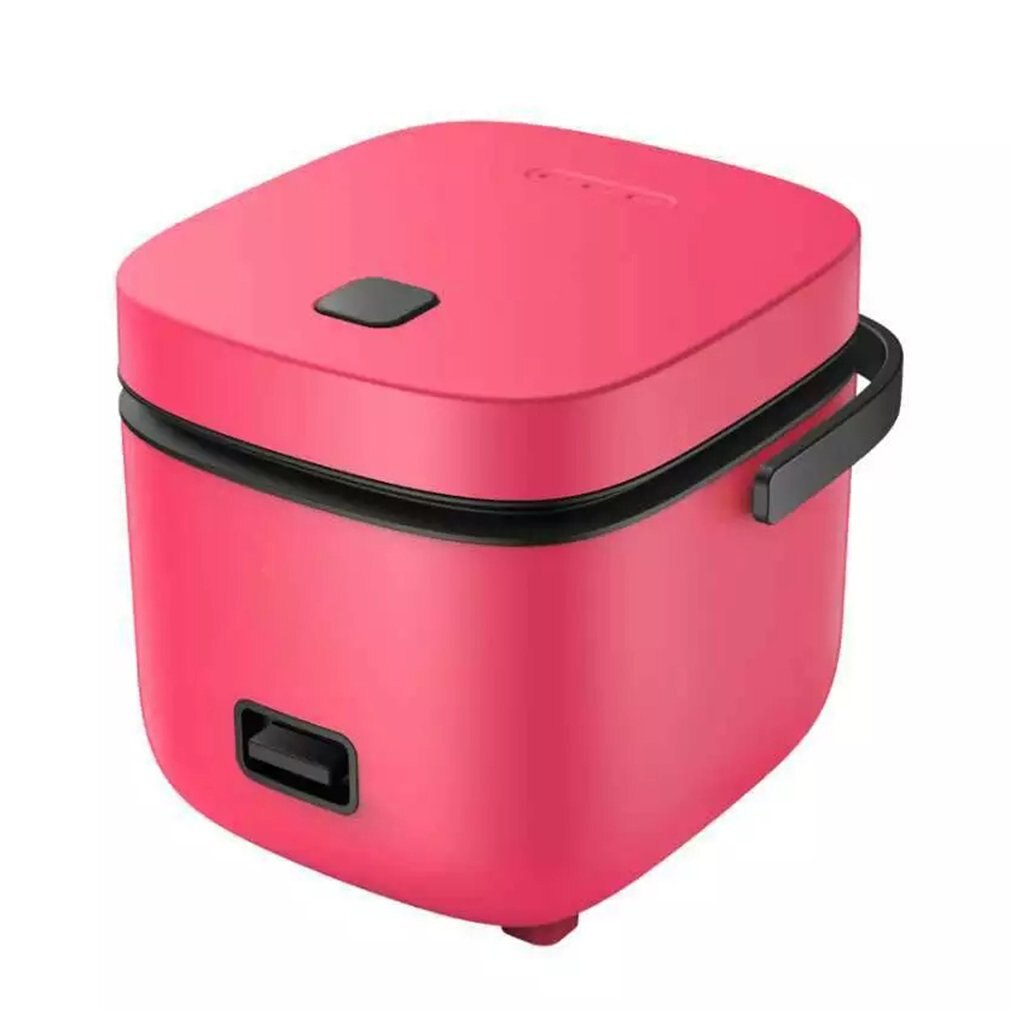 Mini Electric Rice Cooker Home Kitchen Appliances 2-layer Heating Food Steamer Multifunction Meal Cooking Pot: Red