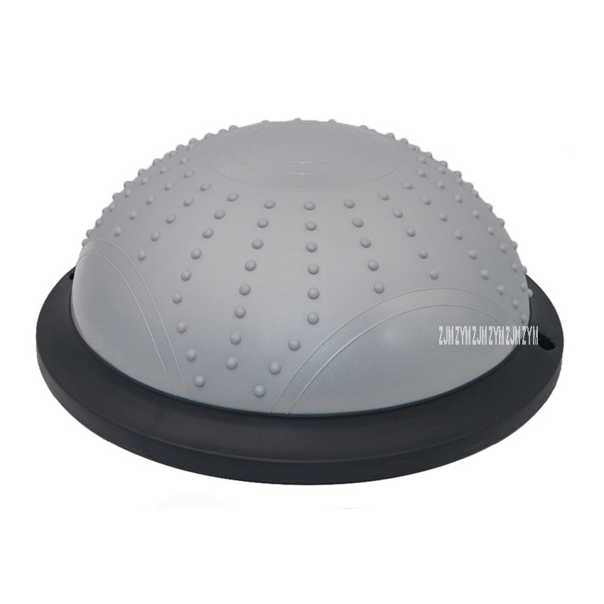 46cm Mini Yoga Balance Ball Fitball Yoga Halfsphere Semisphere Balance Trainer Device Pvc Ball Half Fitness Ball Blue