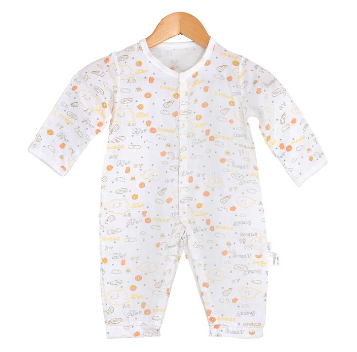 Pasgeboren Baby Jumpsuit Gown Sleeper Peuters Slaapzak Katoen Rompertjes Pyjama Baby Cartoon Ademend Afdrukken BHB011: BHB011B / 3M