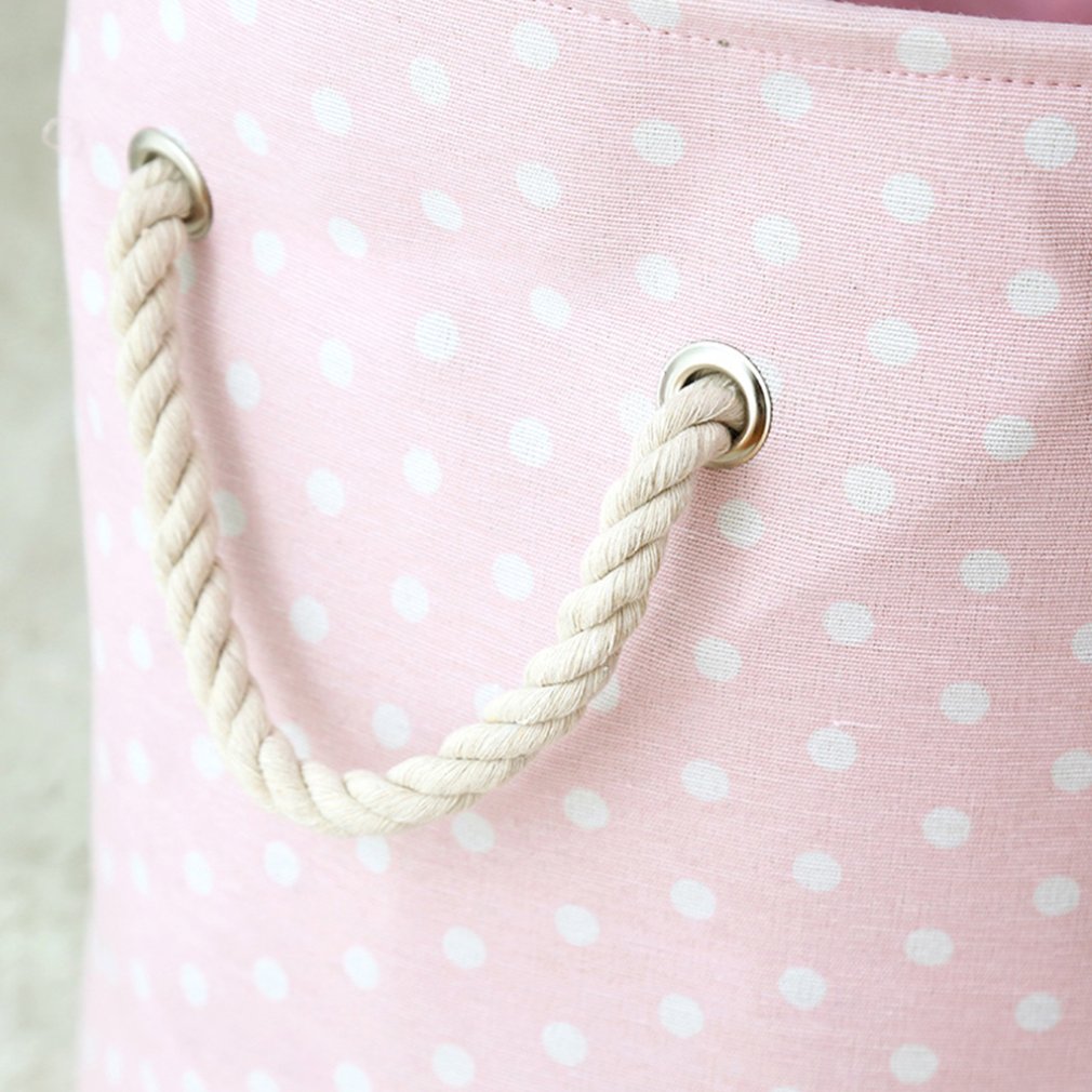 Pink Swan Cat Pattern Foldable Laundry Basket For Home Organizer Dirty Cloths Storage Box Sundries Storage Bucket