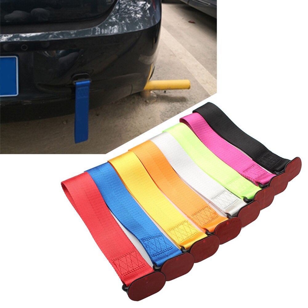8 Kleuren Auto Tow Towing Strap Riem Touw Rally Haak Universal Rear/Voorbumper
