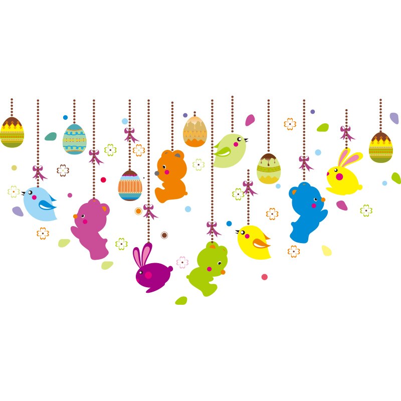 [shijuekongjian] dierenhangers muurstickers diy balletmeisjes dansers muurstickers voor kinderkamer babykamer huisdecoratie: Aniaml-sticker