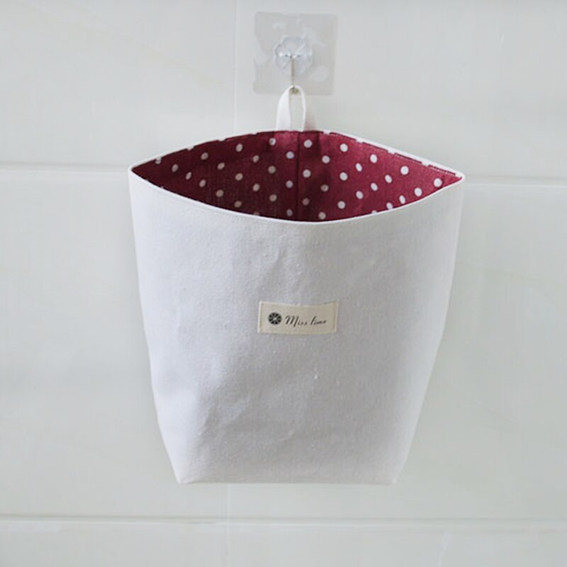 White Hanging Pockets Small Storage Bags Hanging Organizer for Home Living Almacenamiento Y Organizacion Organiser Rangement