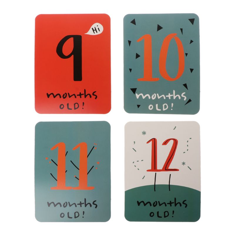 20 Stks/set Voor Geheugen Baby Zwangere Vrouwen Maandelijkse Foto Sticker Fun Maand 1-12 Milestone Kaarten