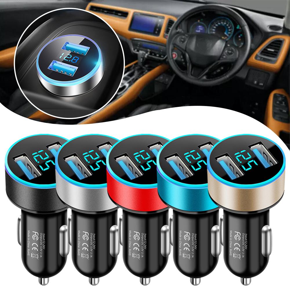 Divisor de enchufe de encendedor de cigarrillos para IPhone 14 IPad K7X0 cargador de coche rápido USB Dual PD QC3.0 adaptador de carga rápida para coche