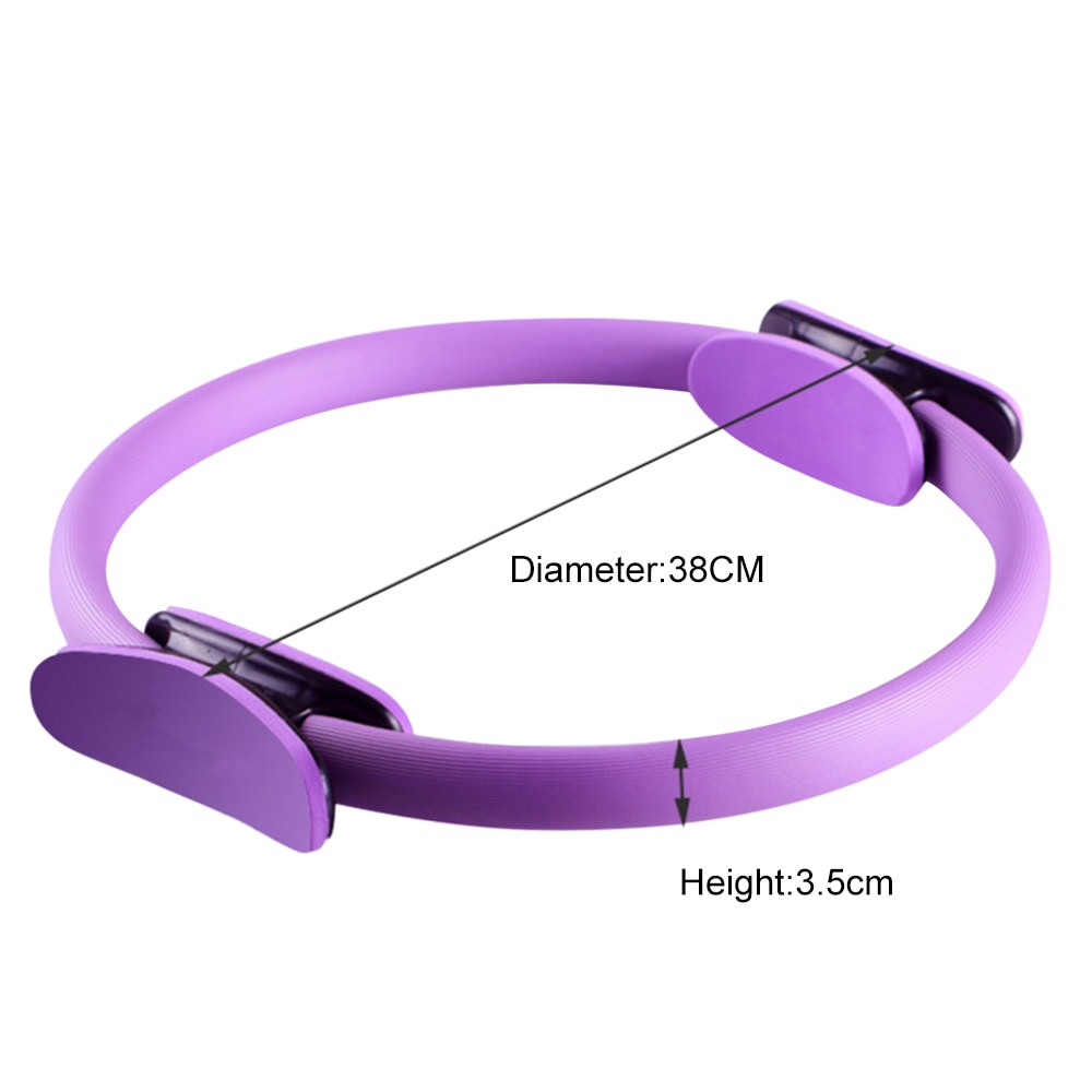 Dual Grip Yoga Pilates Ring Yoga Circle Muscles Bodybuilding Exercise Indoor Pilates Ring Fitness Tool