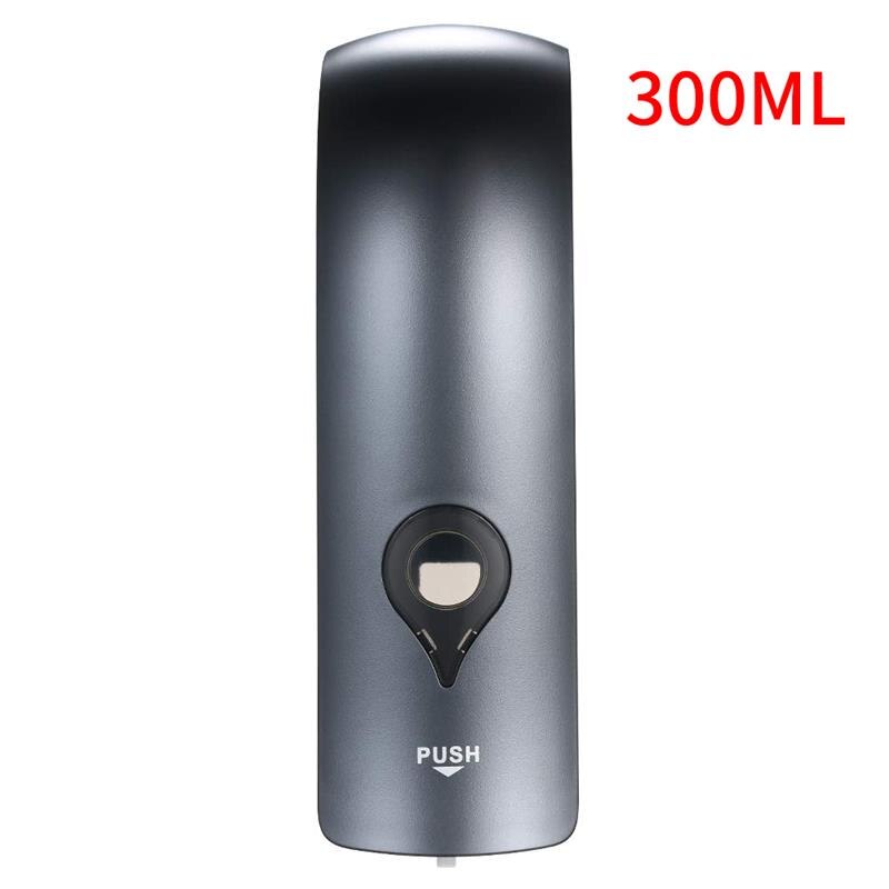 300ML Car Soap Dispenser Wall Mounted Single Head Wall Soap Dispenser Shower Gel Liquid Shampoo Disinfectant Dispenser Holder: Grey