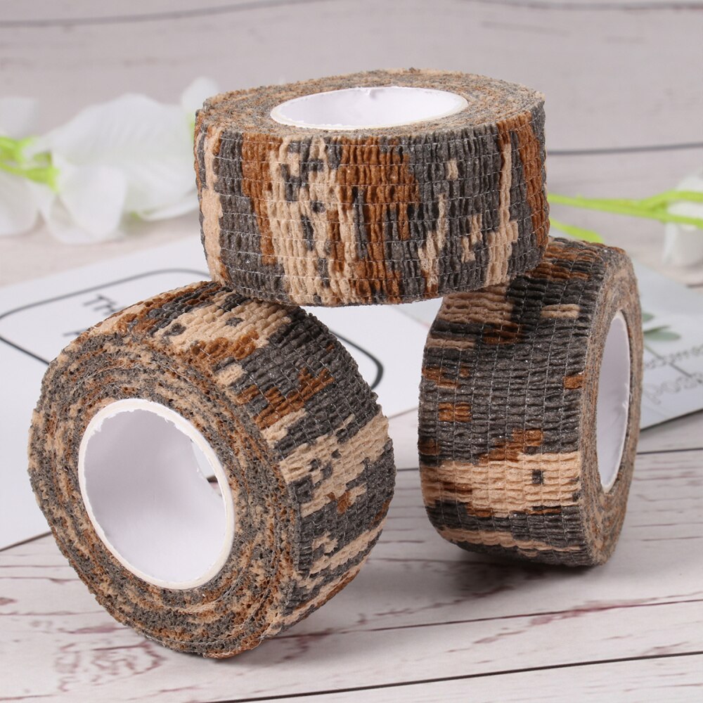 3Pcs Duurzaam Bos Camouflage Bandage Zelfklevende Elastische Waterdichte Ehbo Tape: As Shown 2